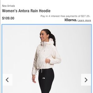 The North Face Antora Cropoed Rain Hoodie